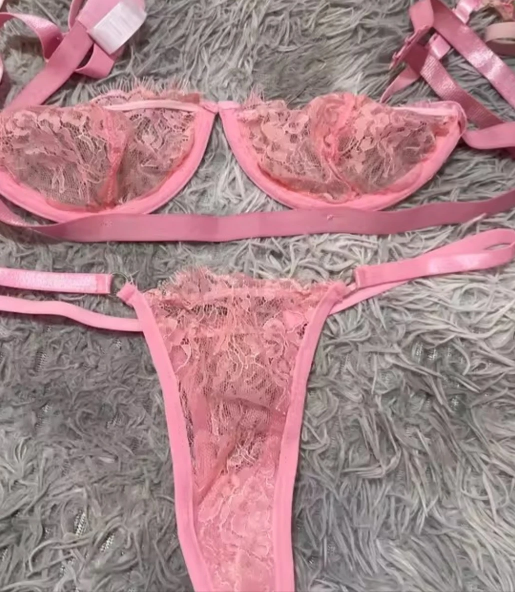 Pink Lace Lingerie Set - photo 2