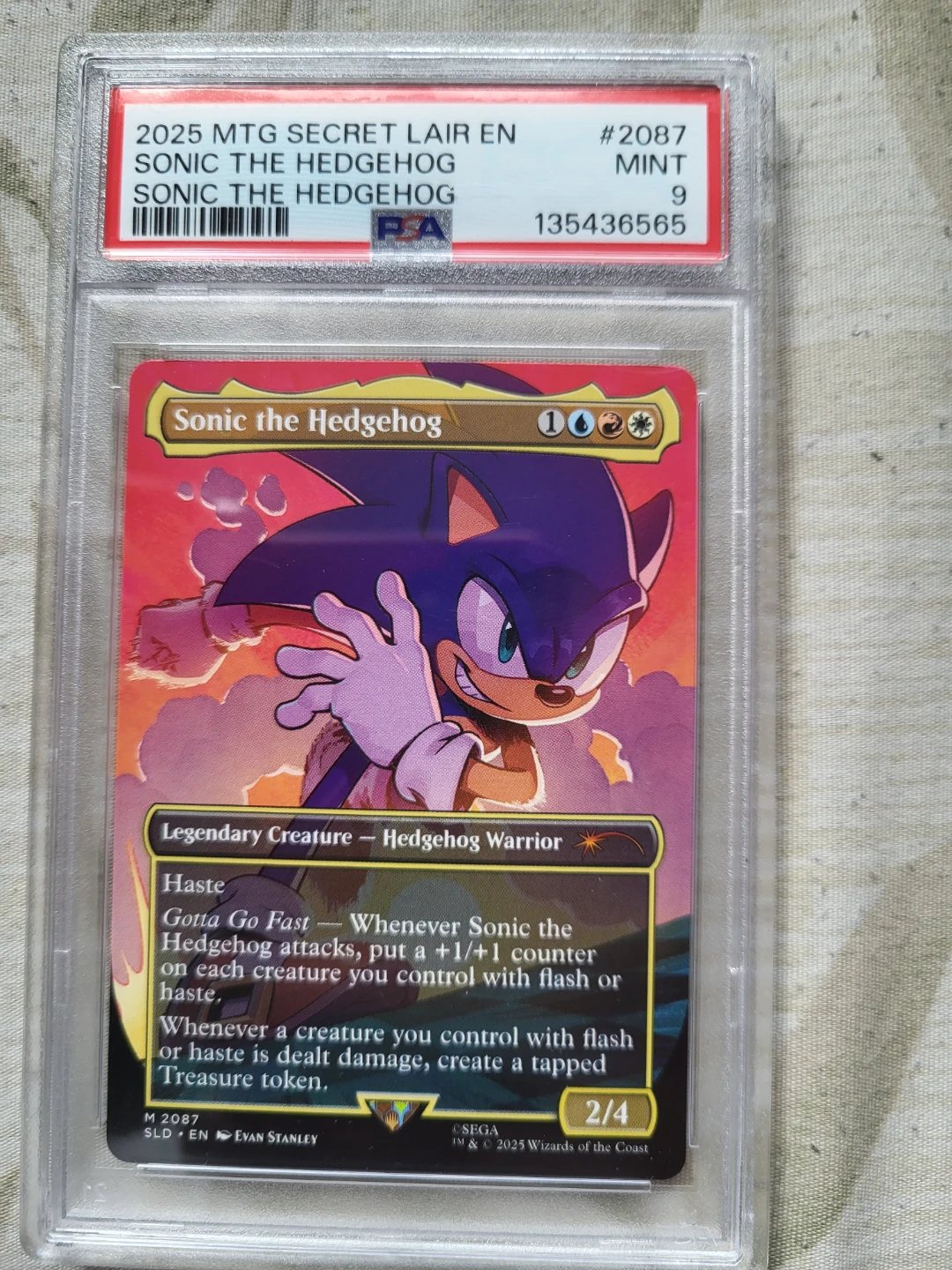 Magic  Sonic the Hedgehog Secret Lair Card