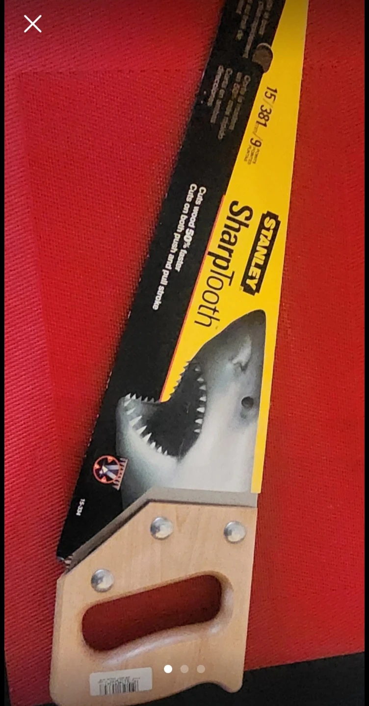 Stanley Sharptooth Hand Saw 15in - photo 2
