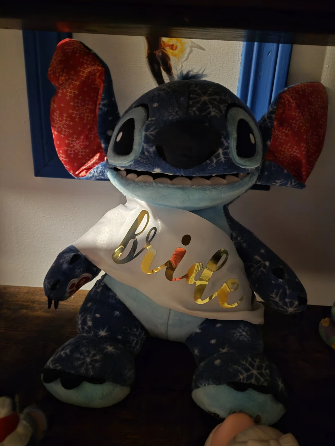 Disney Stitch Plush Toy "Bride" Sash