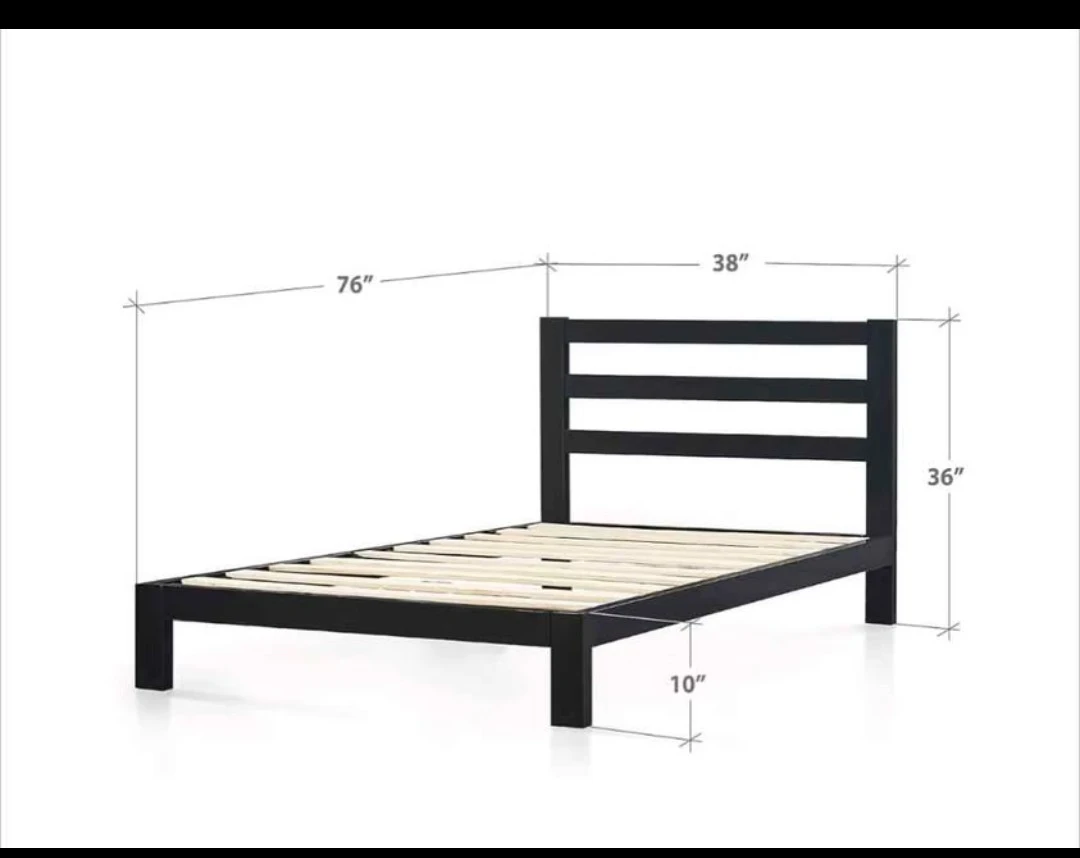Twin Size Bed Frame with Dinosaur Sheet Set