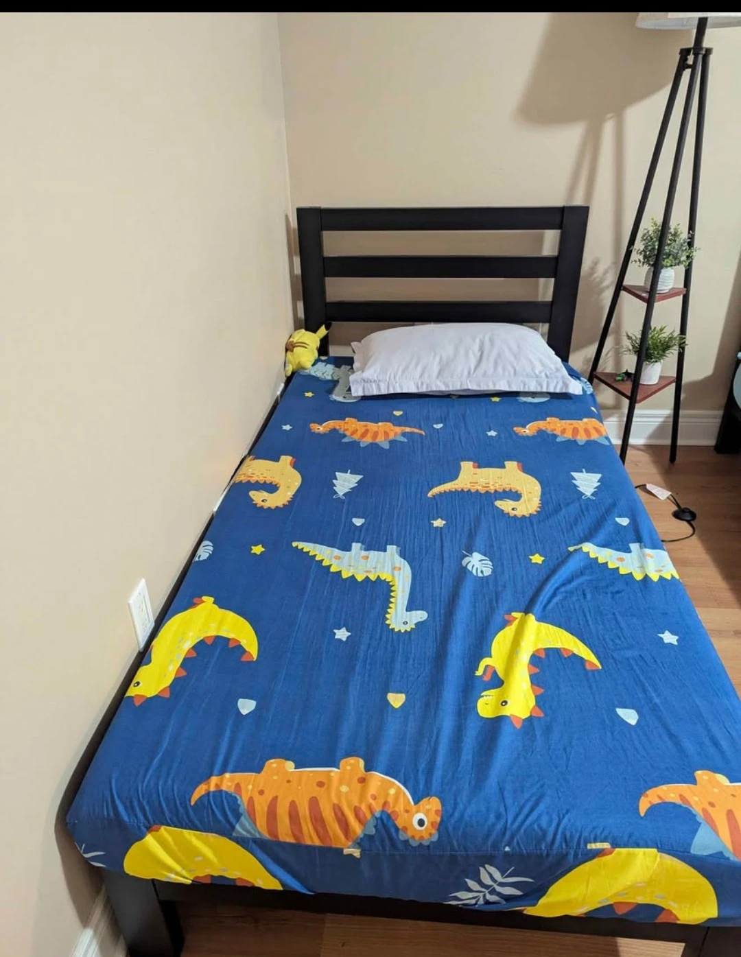 Twin Size Bed Frame with Dinosaur Sheet Set - photo 2