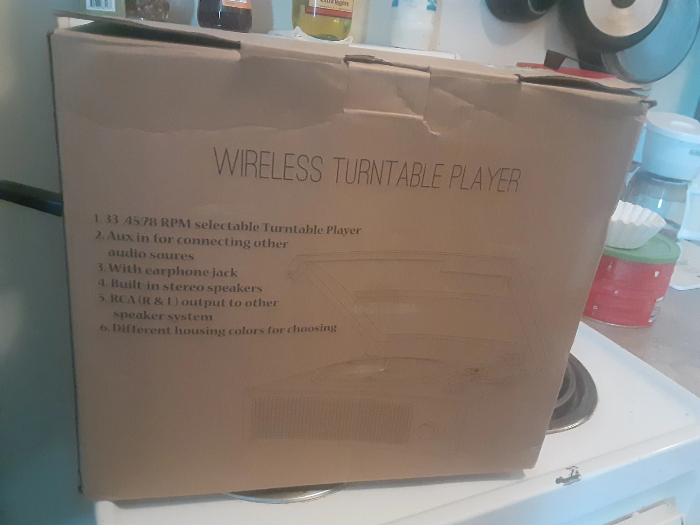 New Turntable in the box/instructions