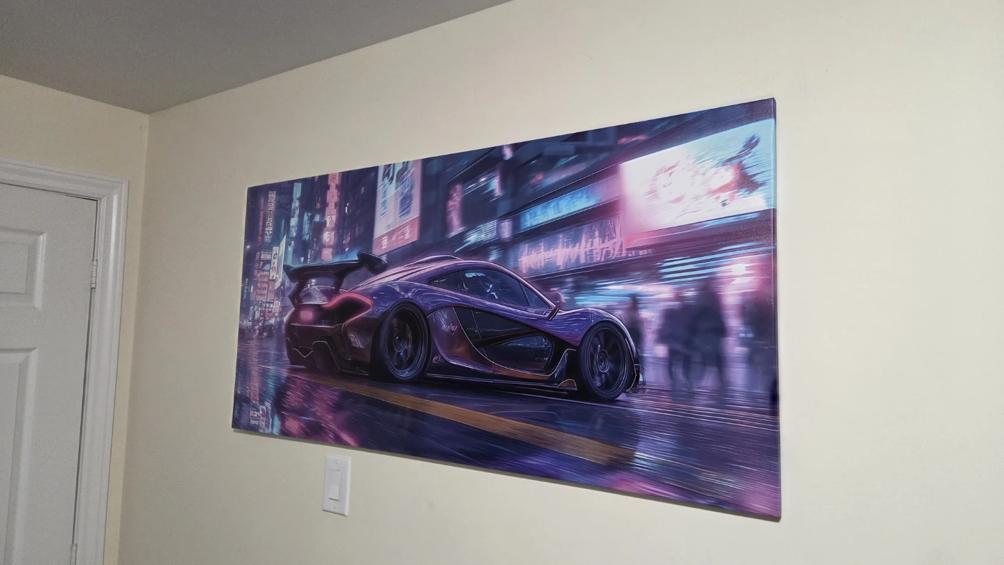 McLaren P1 "Night Drive" Canvas Print