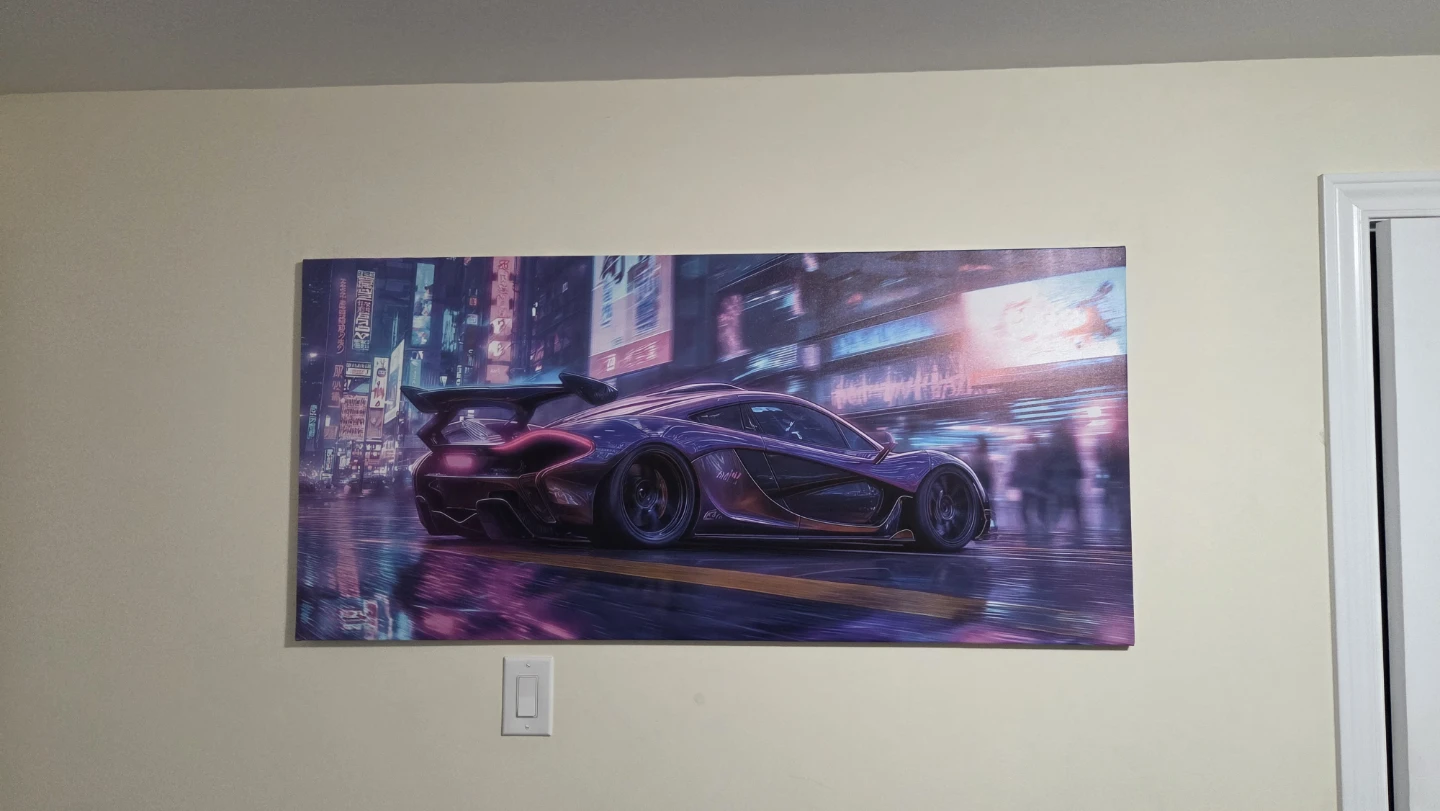 McLaren P1 "Night Drive" Canvas Print - photo 2