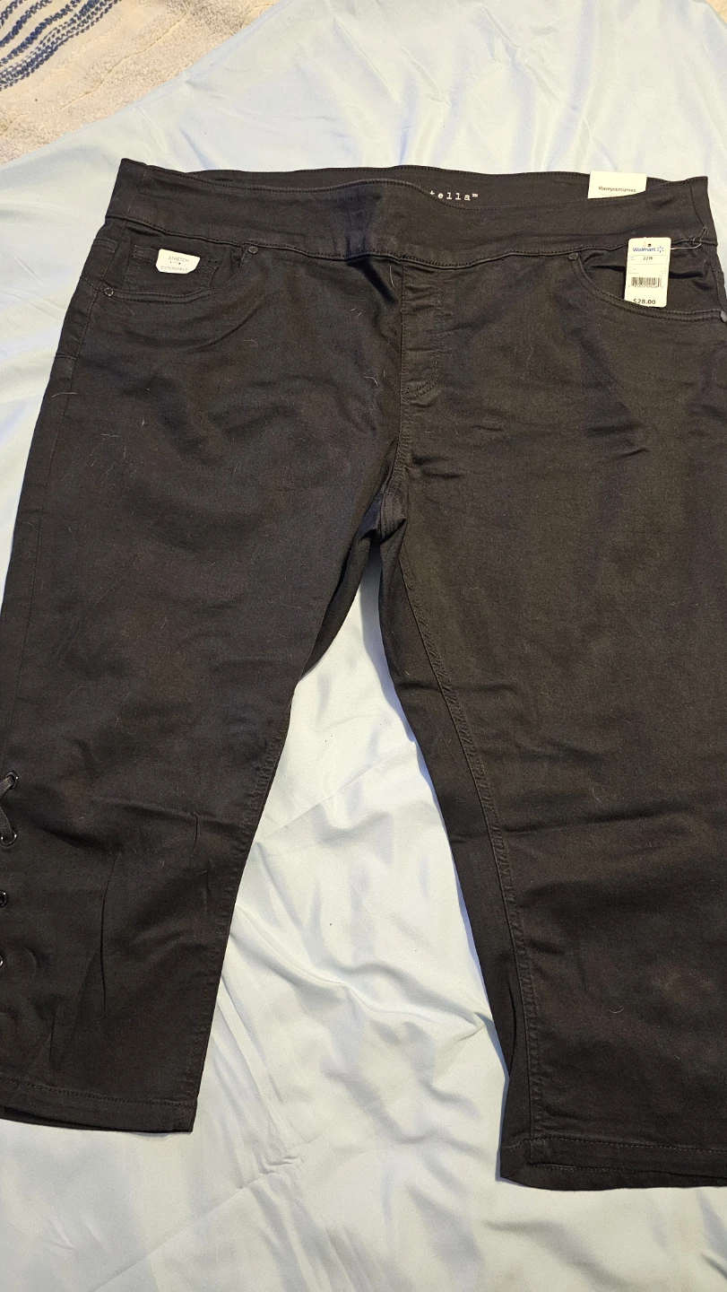 George Black Stretch Capris Size 22W