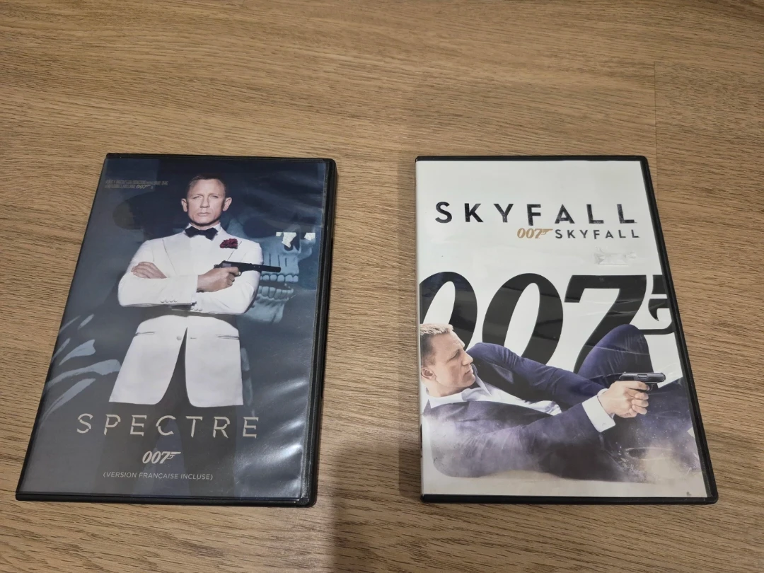 James Bond Spectre & Skyfall DVDs