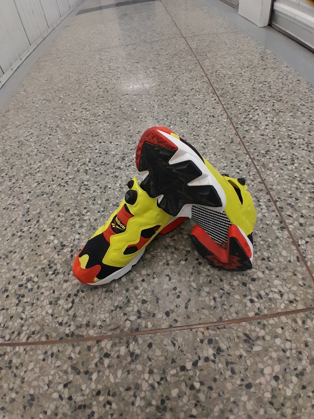 Reebok InstaPump Fury Yellow/Red/Black Men's Shoes size 9.5 - photo 4