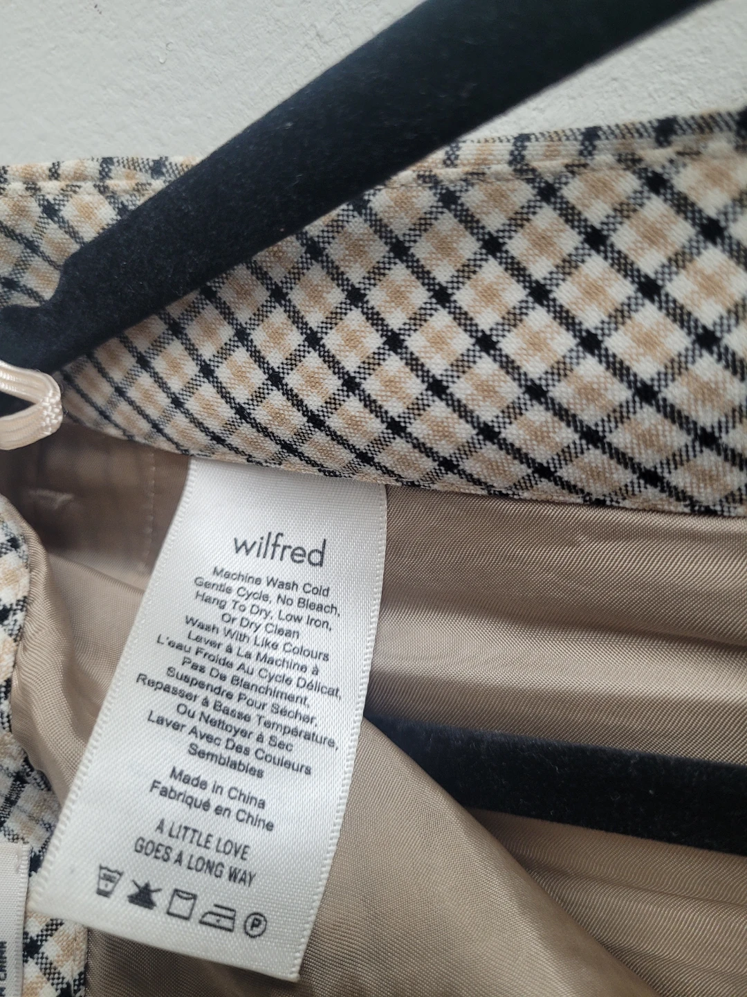 Wilfred Plaid Mini Skirt Size 8 - photo 2