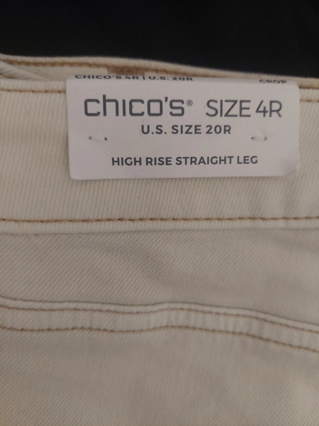 Chico's High Rise Straight Leg Crop Pants Size 20R - photo 2