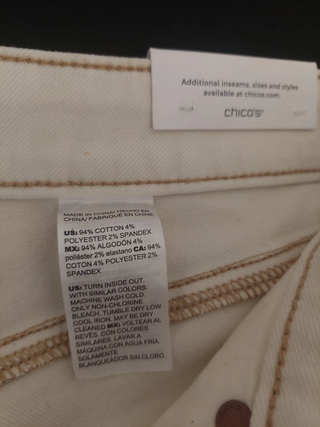 Chico's High Rise Straight Leg Crop Pants Size 20R - photo 4