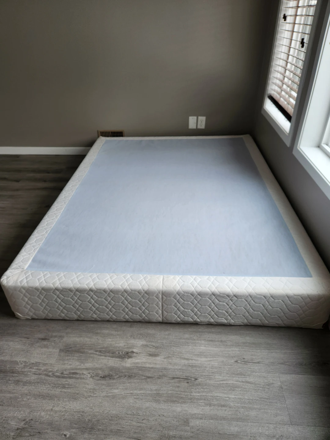 White Box Spring Bed Frame