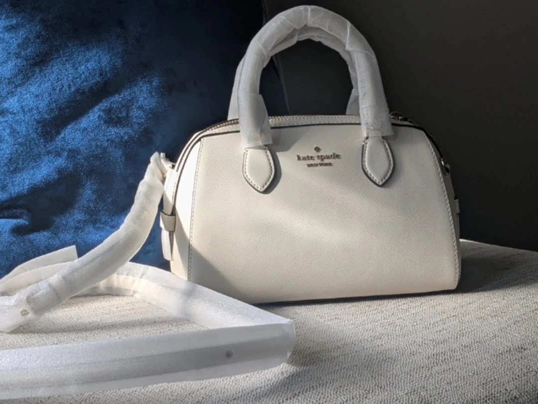 Kate Spade Duffel CB Leather Satchel - White
