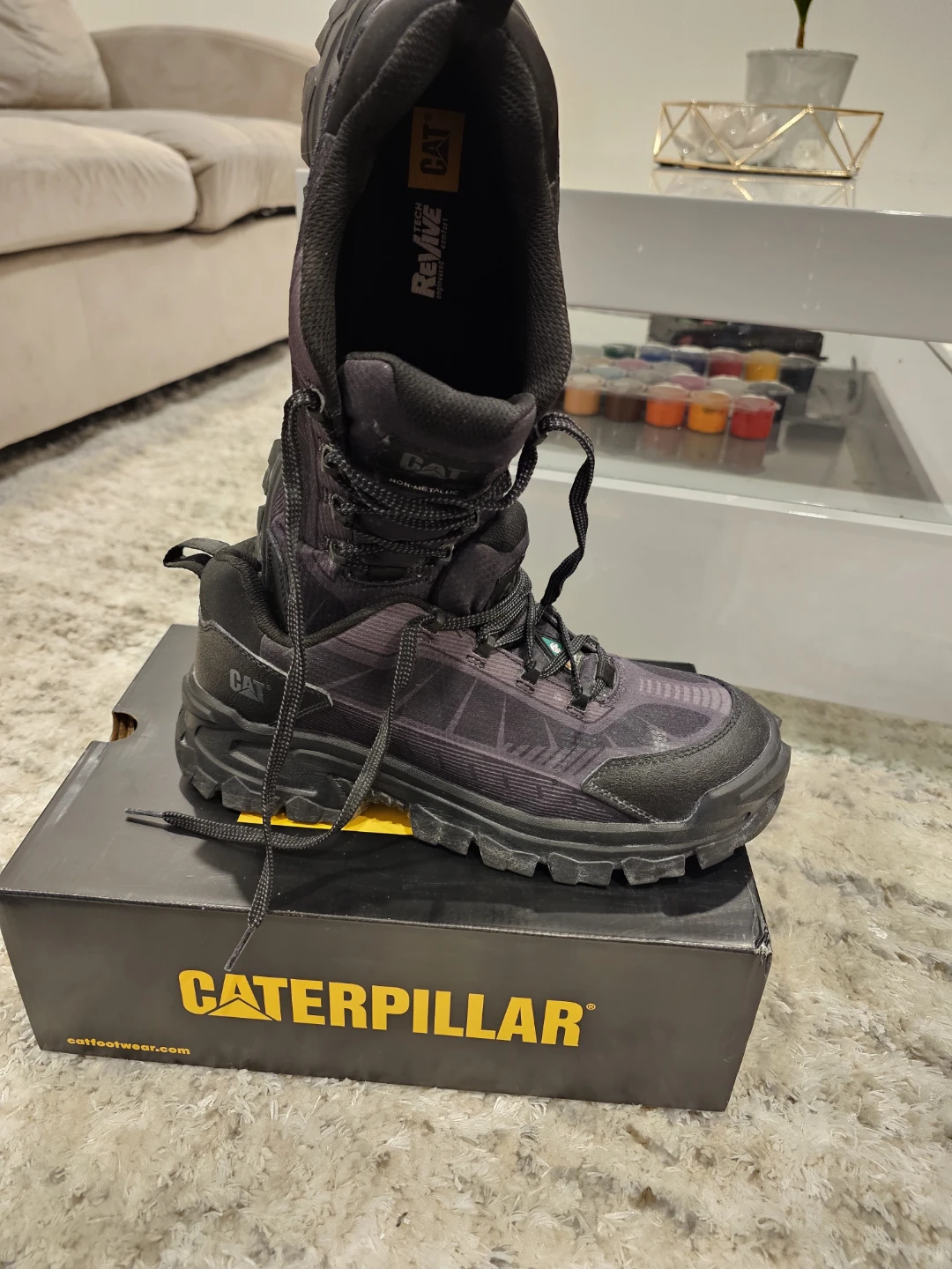 Caterpillar "CAT" Work Boots - Men's Size 10 Wide - photo 2