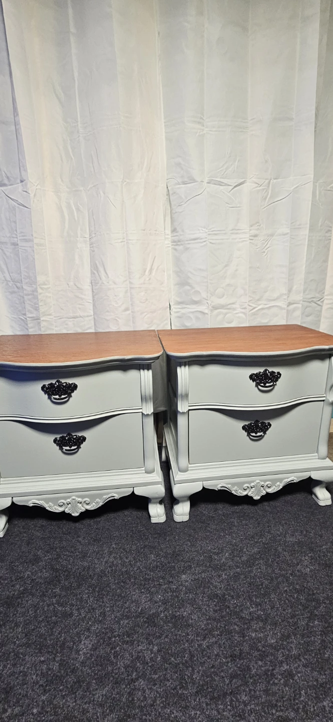 Pair of Two Drawer Nightstands