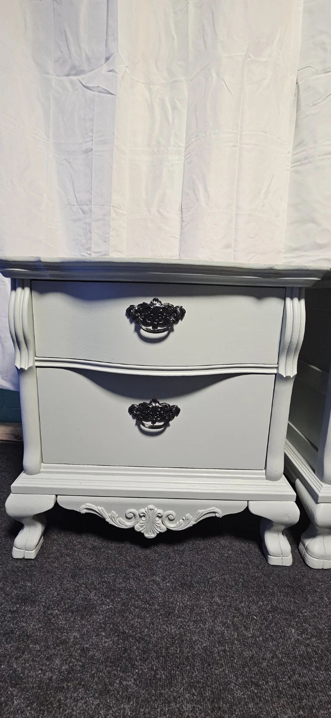 Pair of Two Drawer Nightstands - photo 2