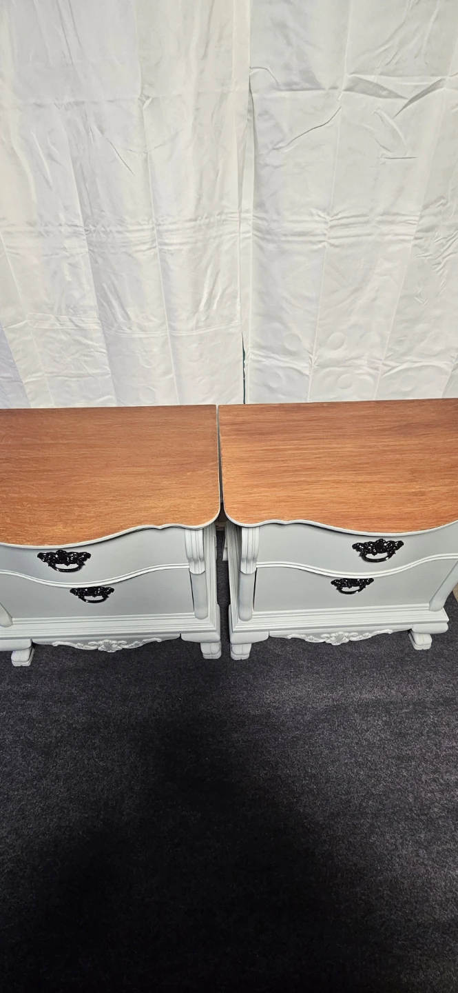 Pair of Two Drawer Nightstands - photo 3