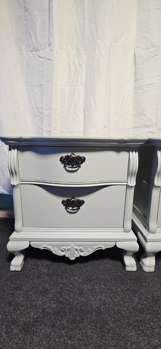 Pair of Two Drawer Nightstands - photo 5
