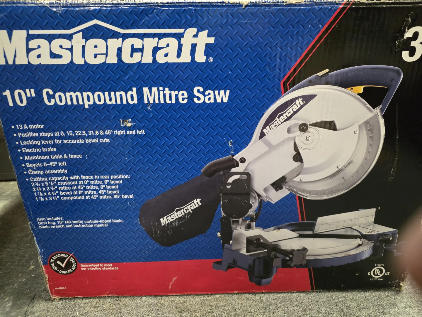 Mastercraft 10" Compound Mitre Saw