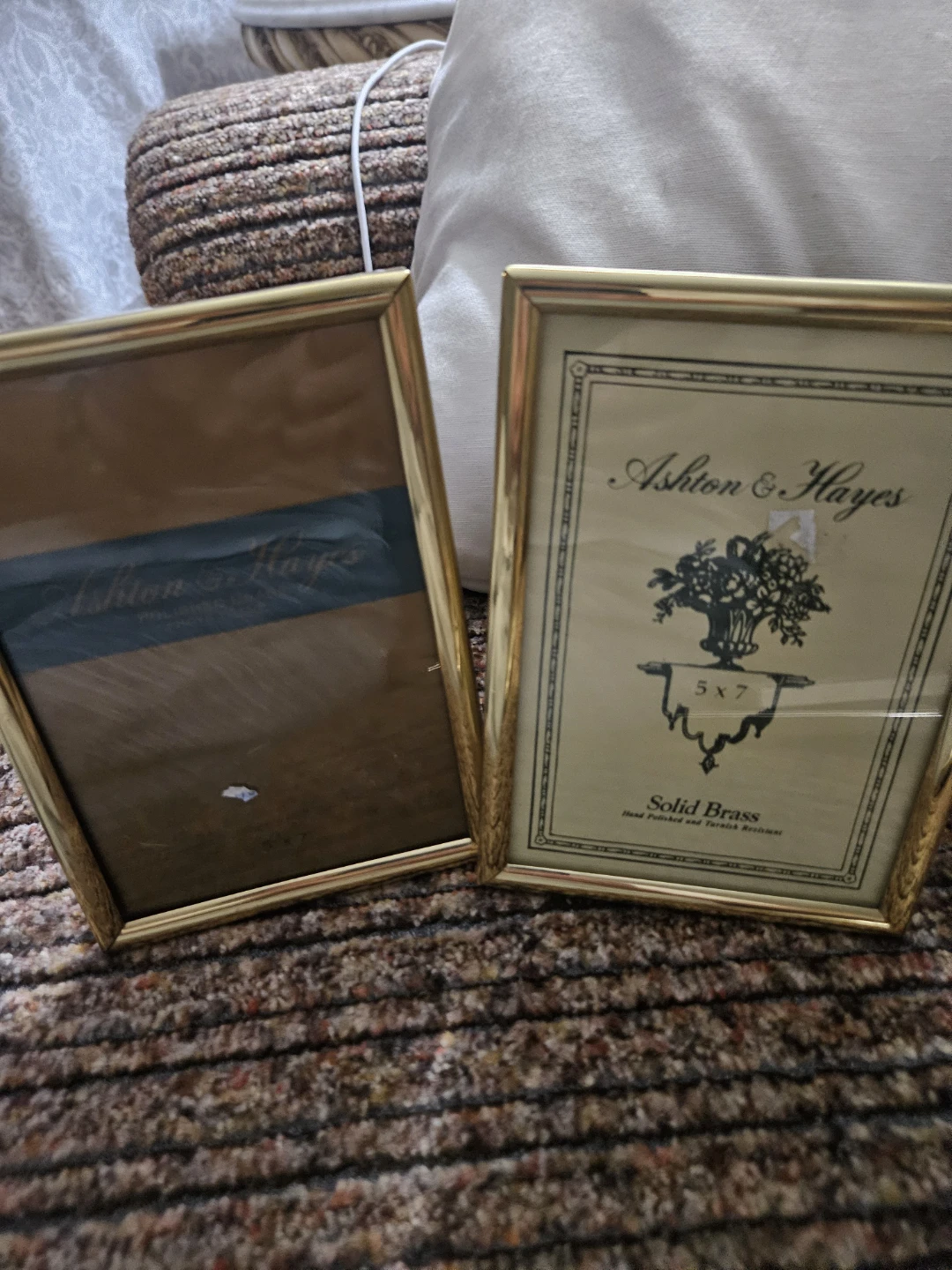 Ashton & Hayes Solid Brass Photo Frames - 5x7 (Set of 2) - photo 2