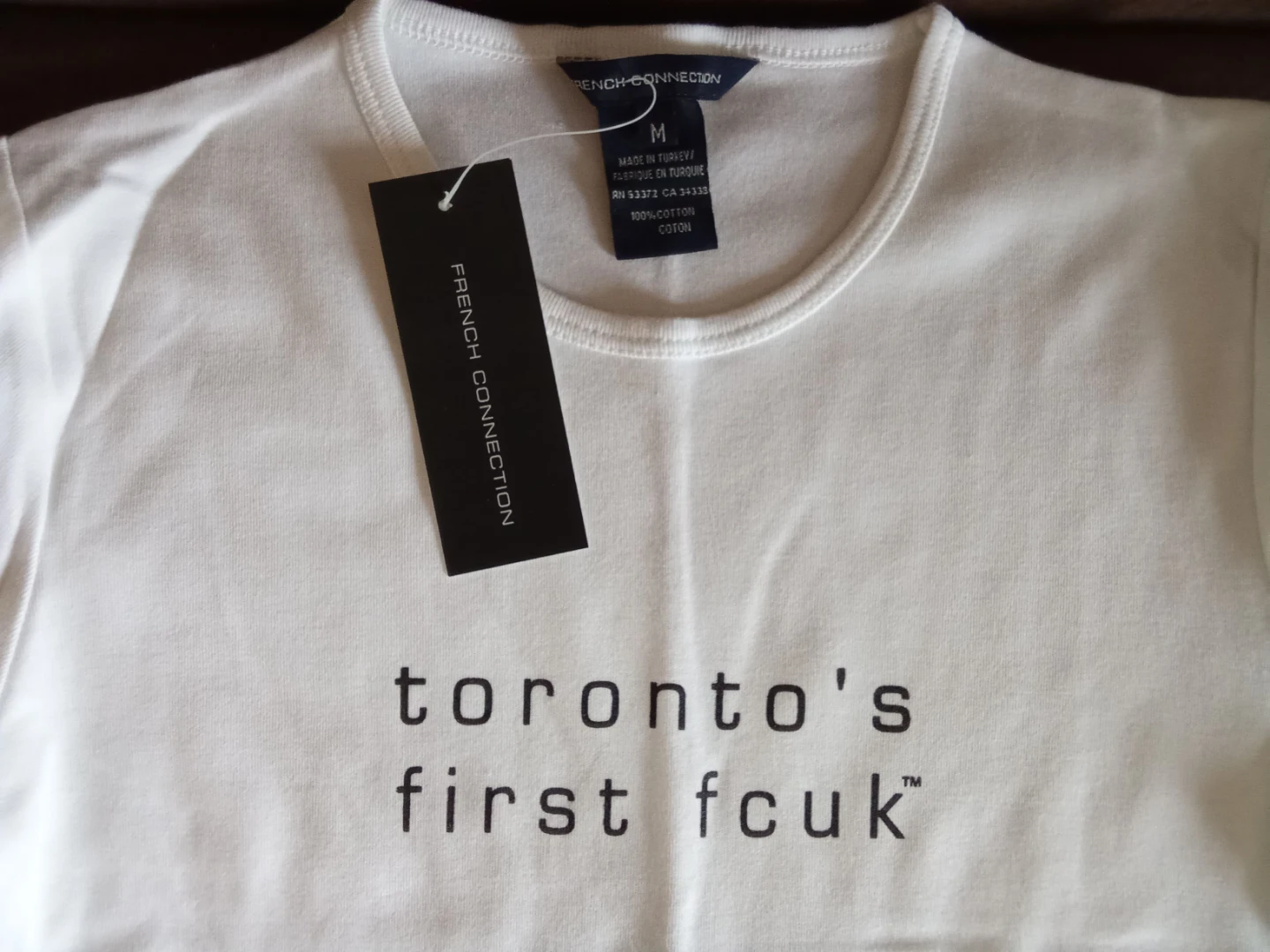 French Connection "Toronto's First FCUK" T-Shirt - Size M - photo 2