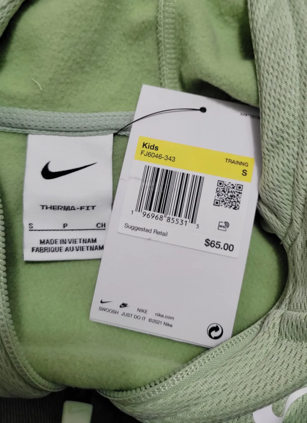 Nike Therma-FIT Kids Full-Zip Hoodie Small - photo 2
