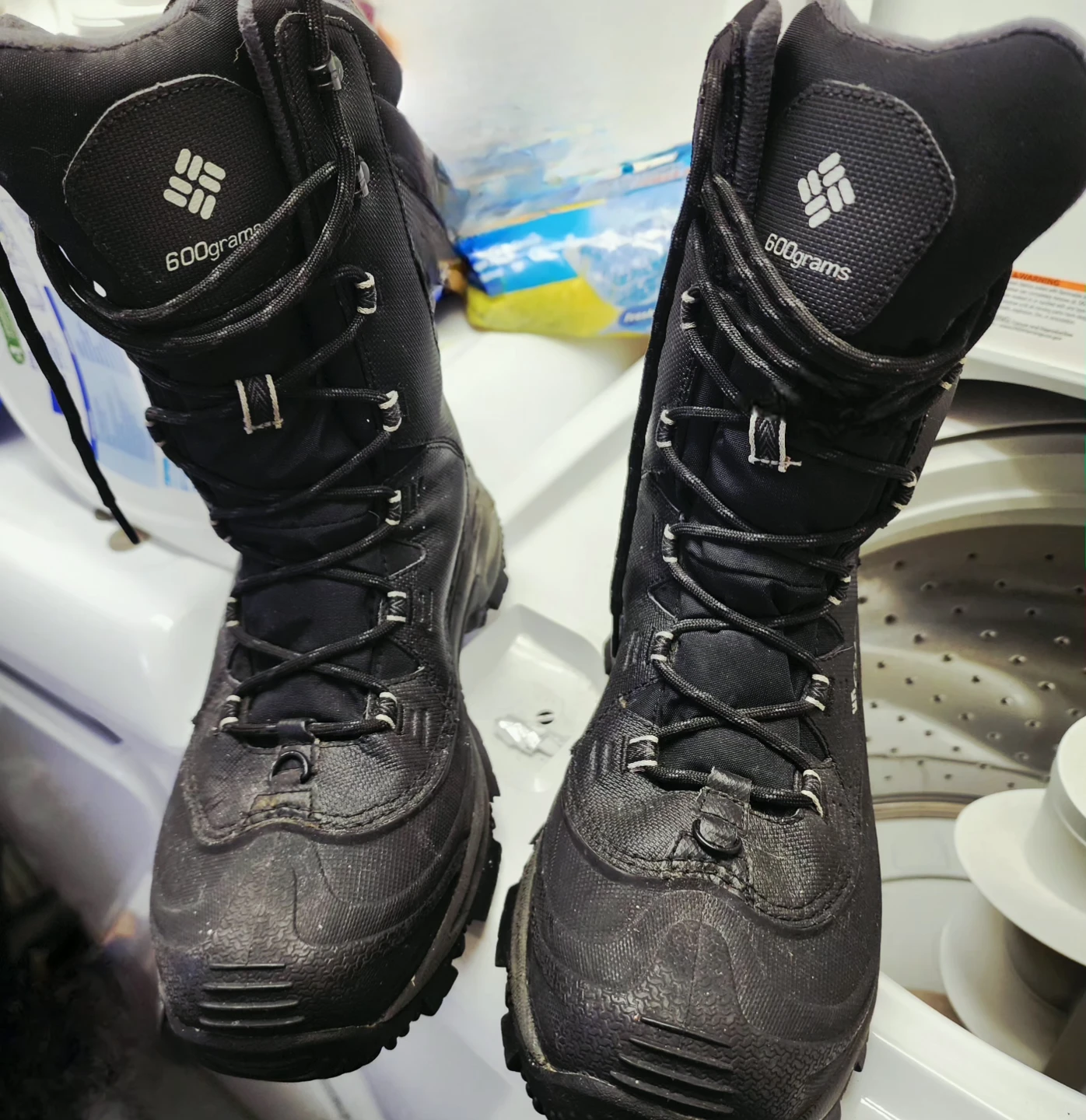 Columbia Men's 7.5 Black Insulated Winter Snow Boots