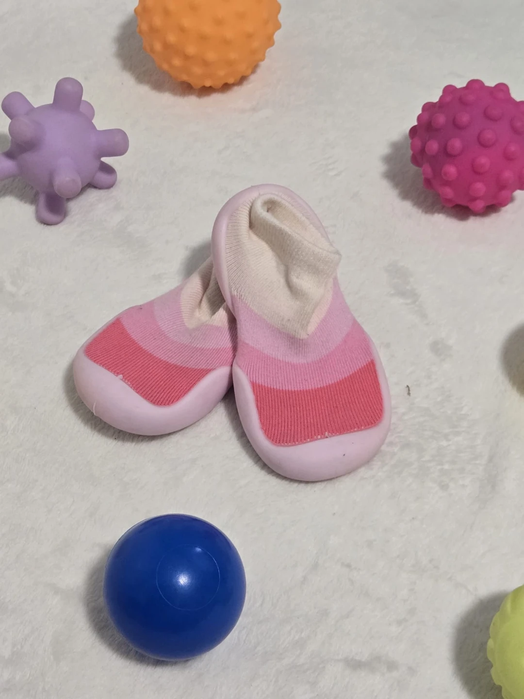 Pink Baby Grippy Socks Shoes