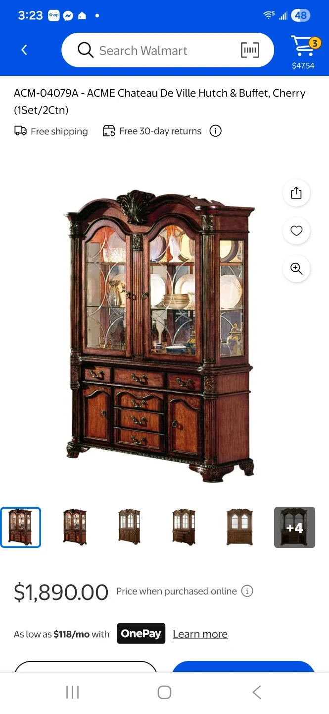 ACME Chateau De Ville Hutch & Buffet