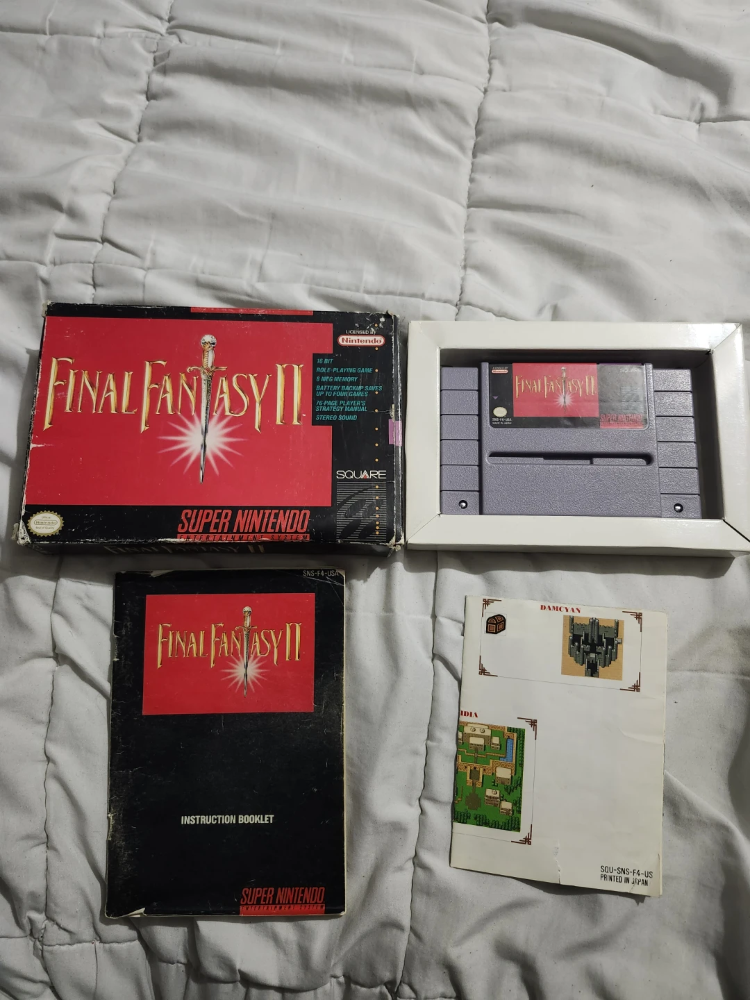 CIB Original SNES Final Fantasy II - photo 3