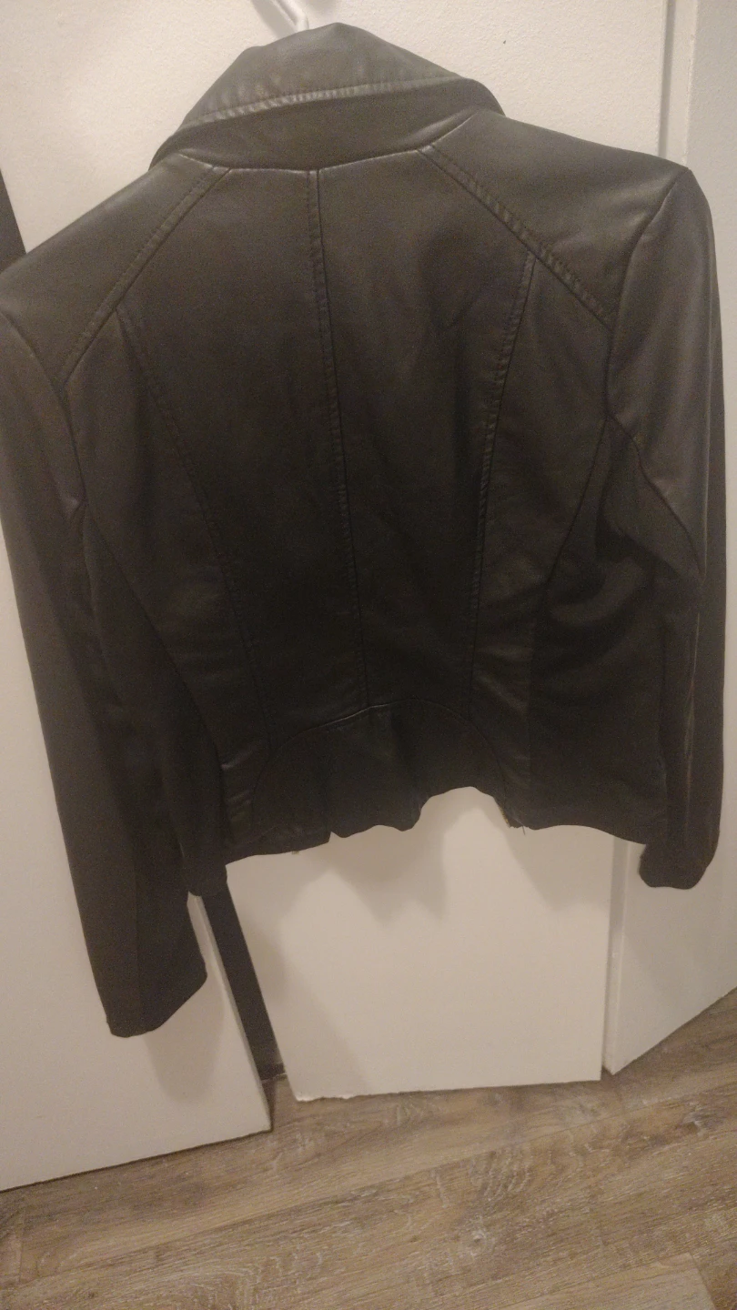 Dynamite Black Faux Leather Biker Jacket - P/S - photo 3