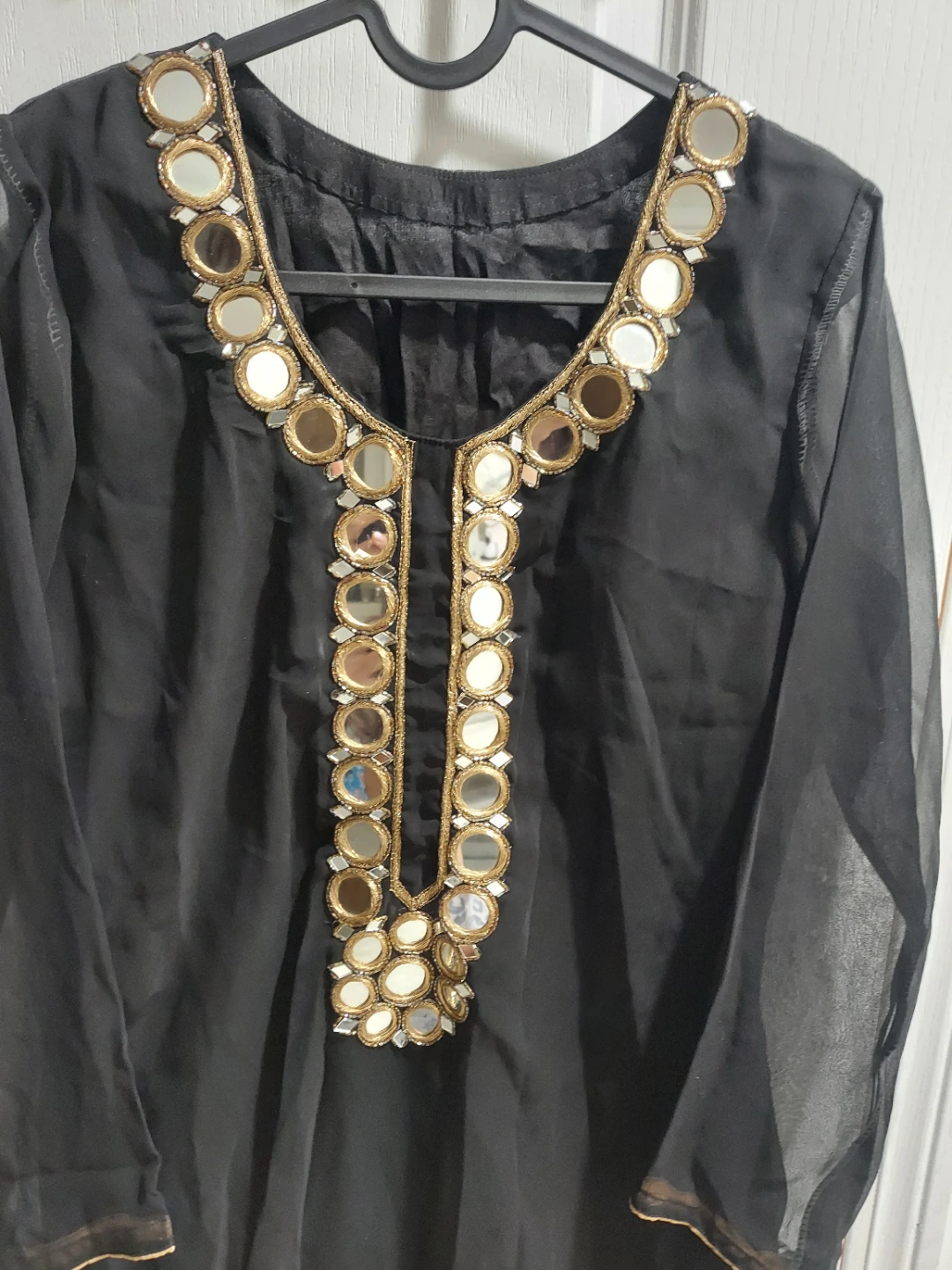 Black Kurti with Mirror Embellishment - photo 2