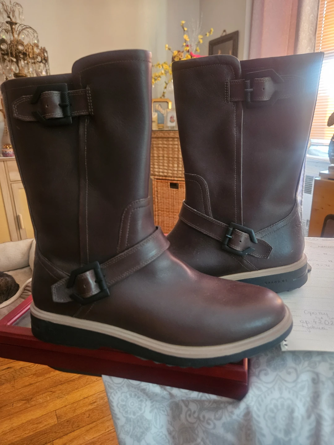 Cole Haan Waterproof Brown Leather Boots Size 6.5B