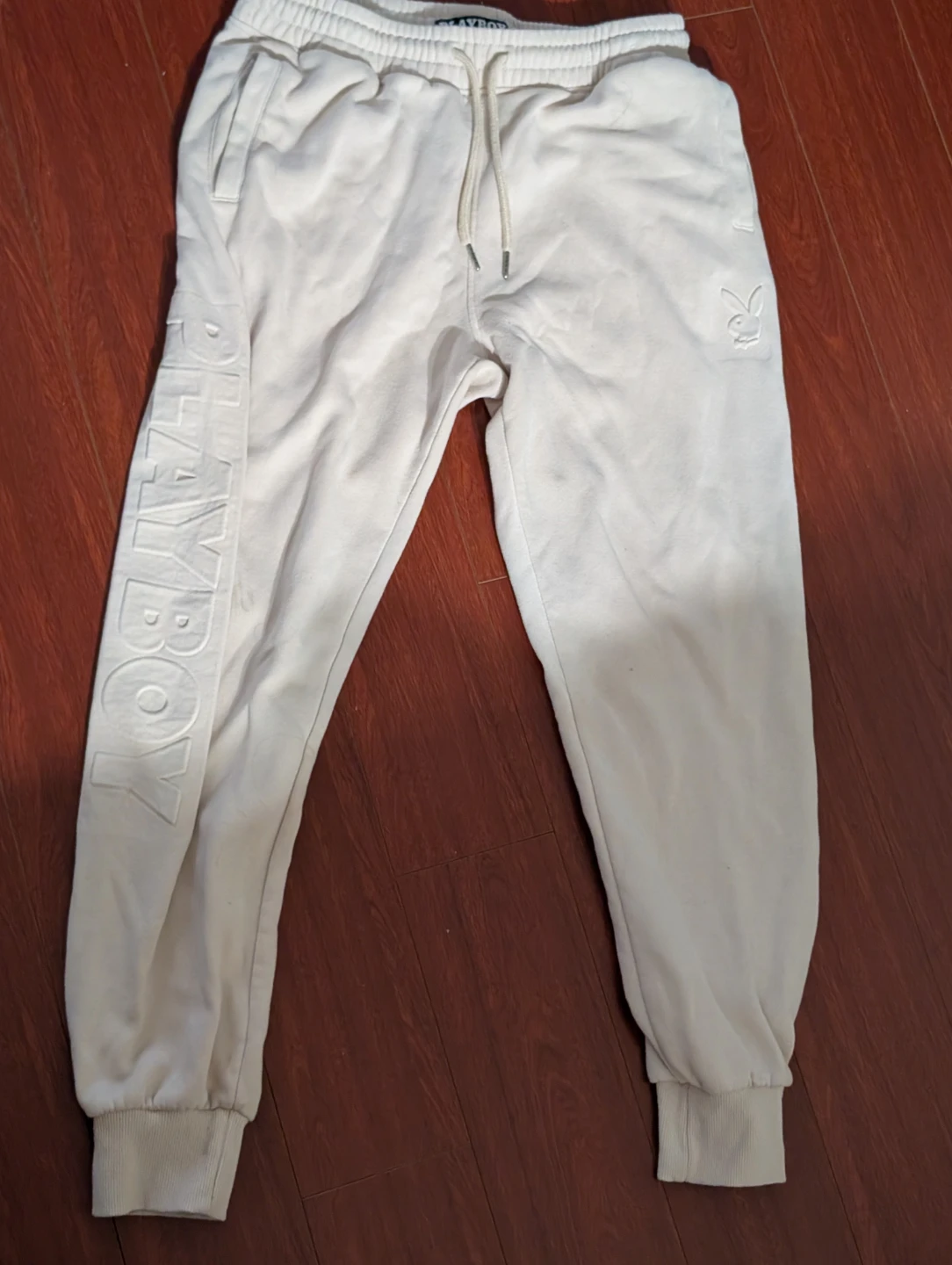 Playboy Cream Joggers Size L - photo 2