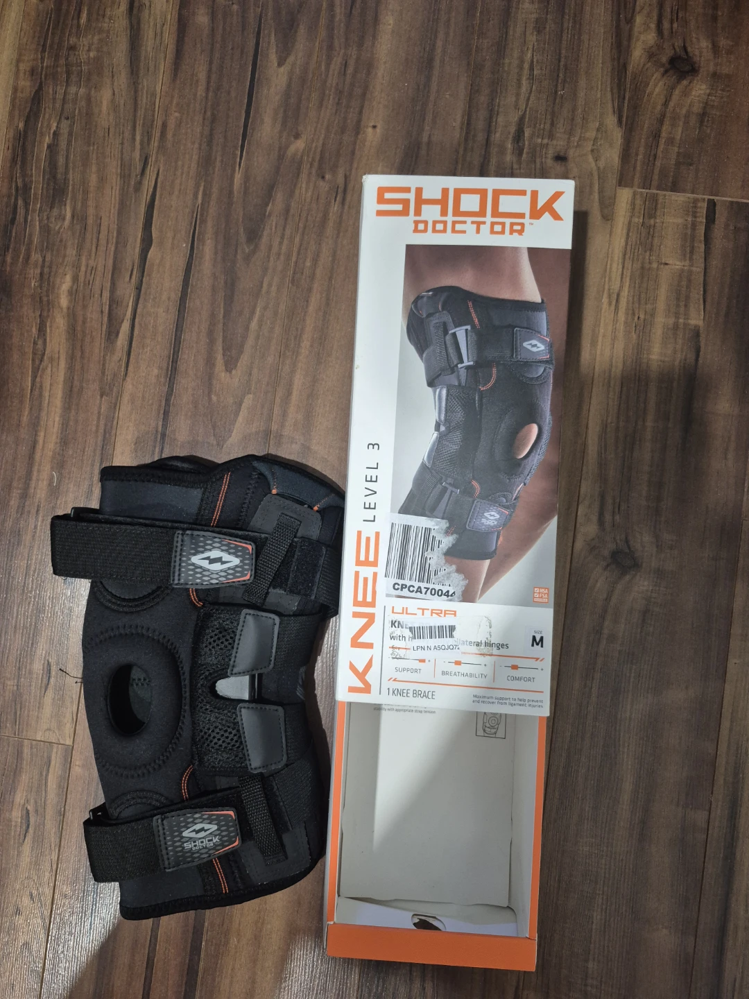 Shock Doctor Ultra Knee Brace with Bilateral Hinges - Size M - photo 2