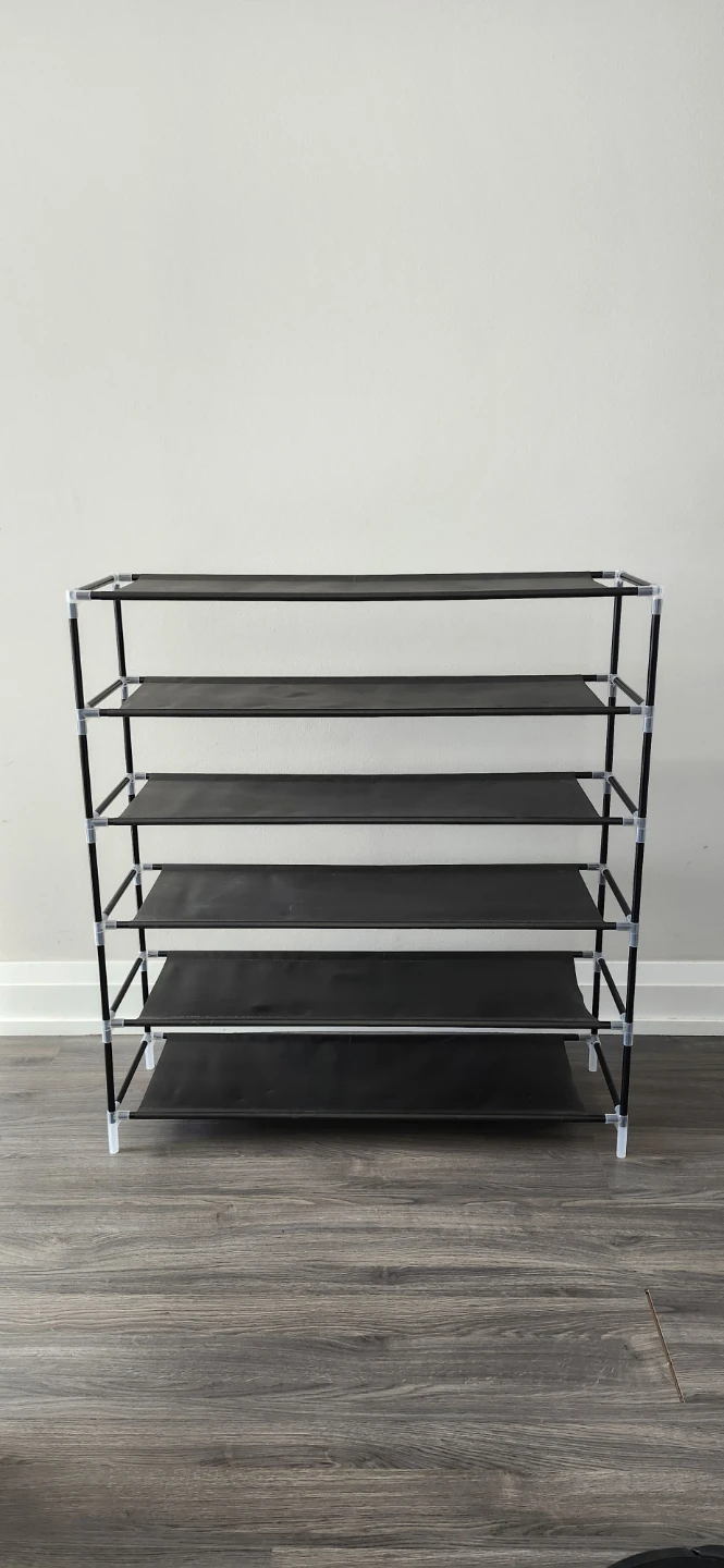 6-Tier Black Rack Organizer
