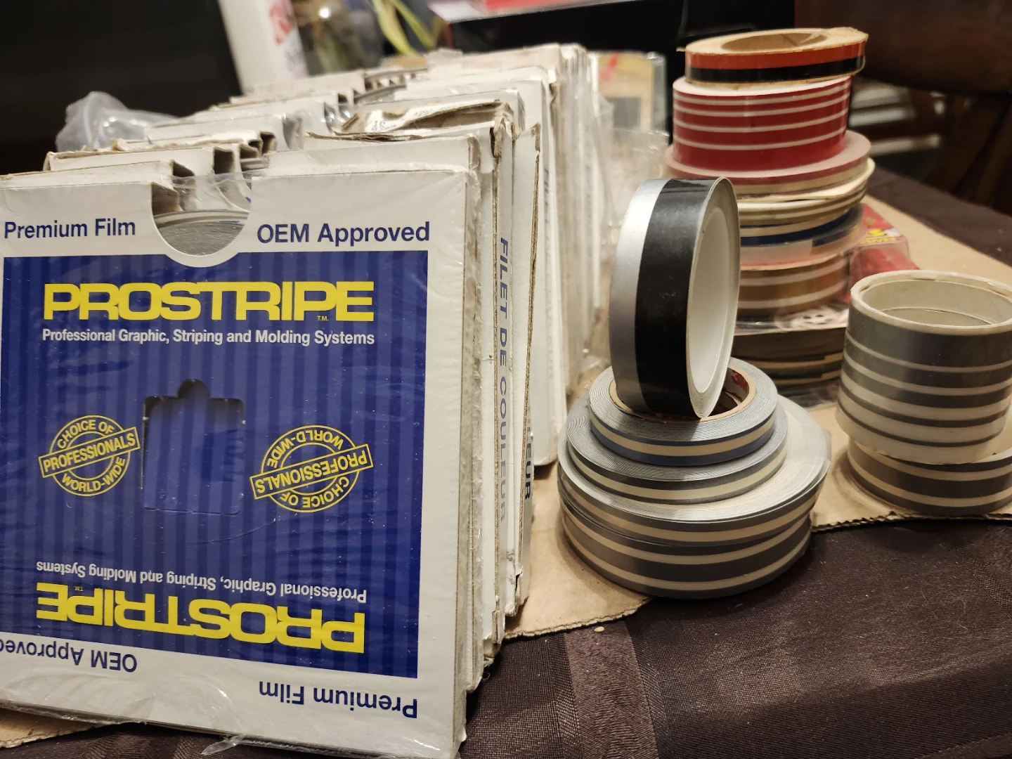 rolls of Prostripe premium film