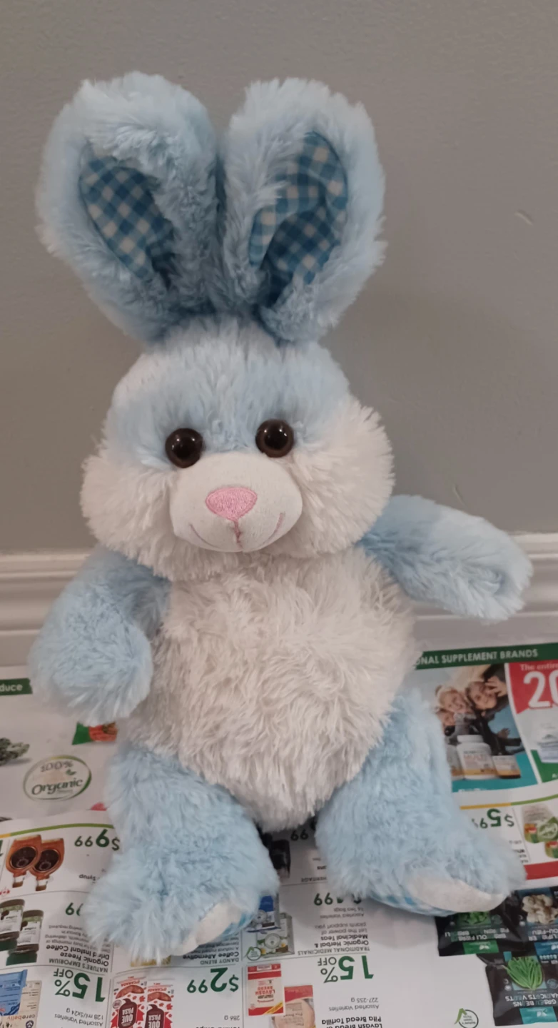Blue Plush Bunny Stuffed Animal - photo 2