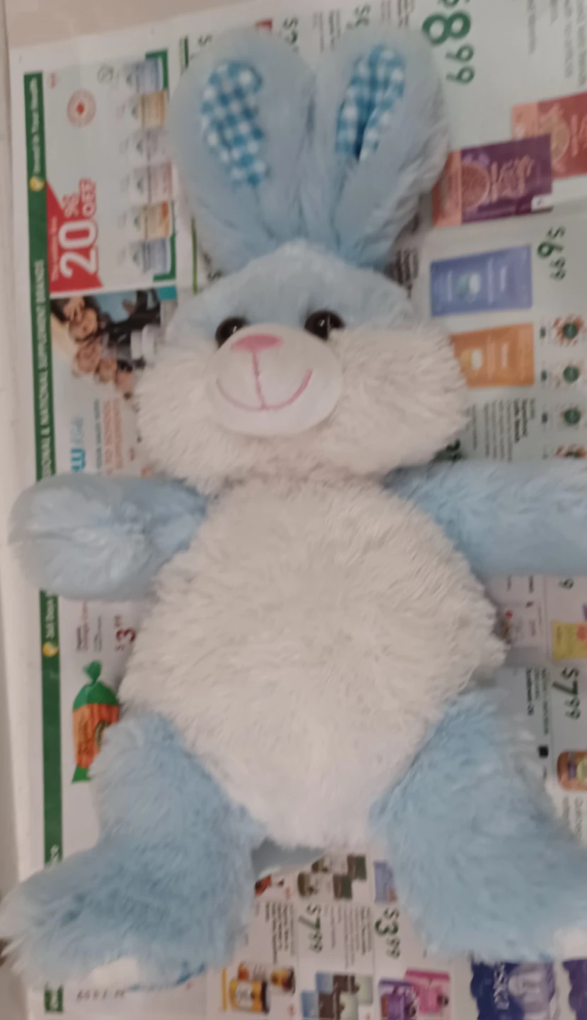 Blue Plush Bunny Stuffed Animal - photo 5