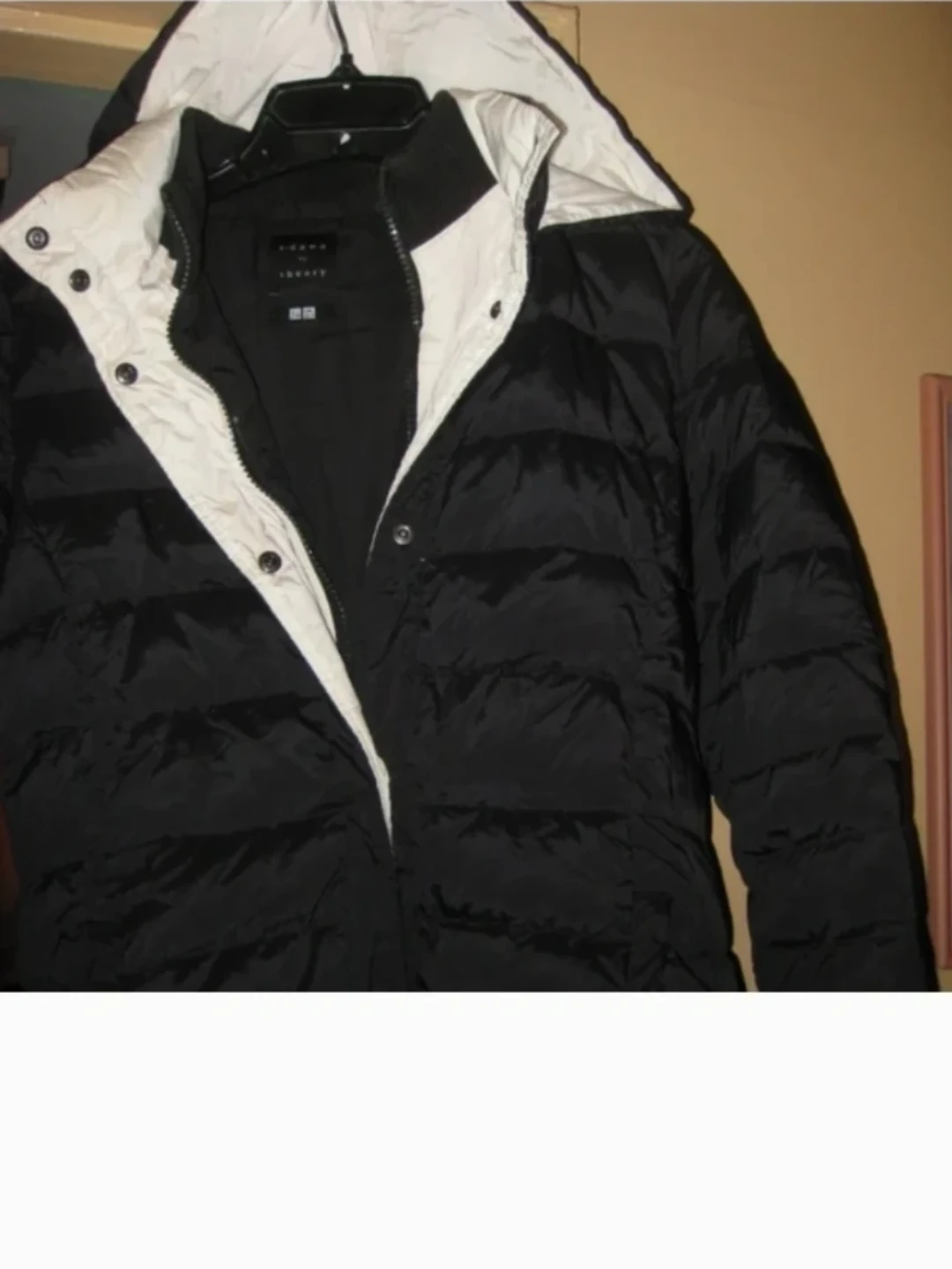 NEW BLACK, WHITE DOWN COAT HOODED GIRLS KIDS