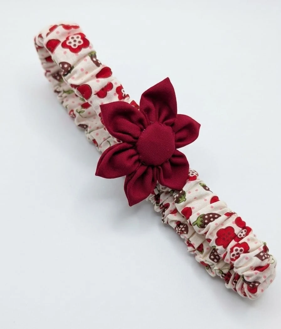 Kids' Berry Print Dress with Matching Headband - photo 3