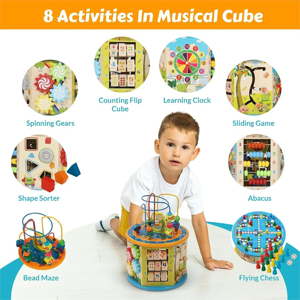 Boxiki Kids Musical Wooden Activity Cube - photo 2