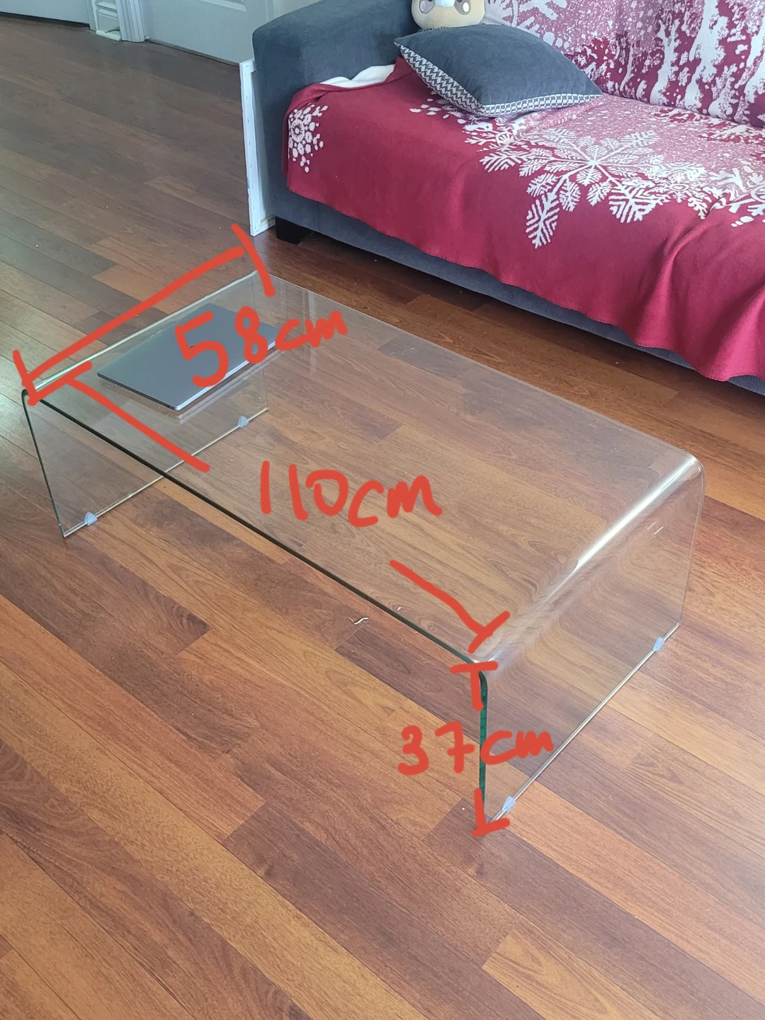 Modern Clear Glass Coffee Table - photo 2