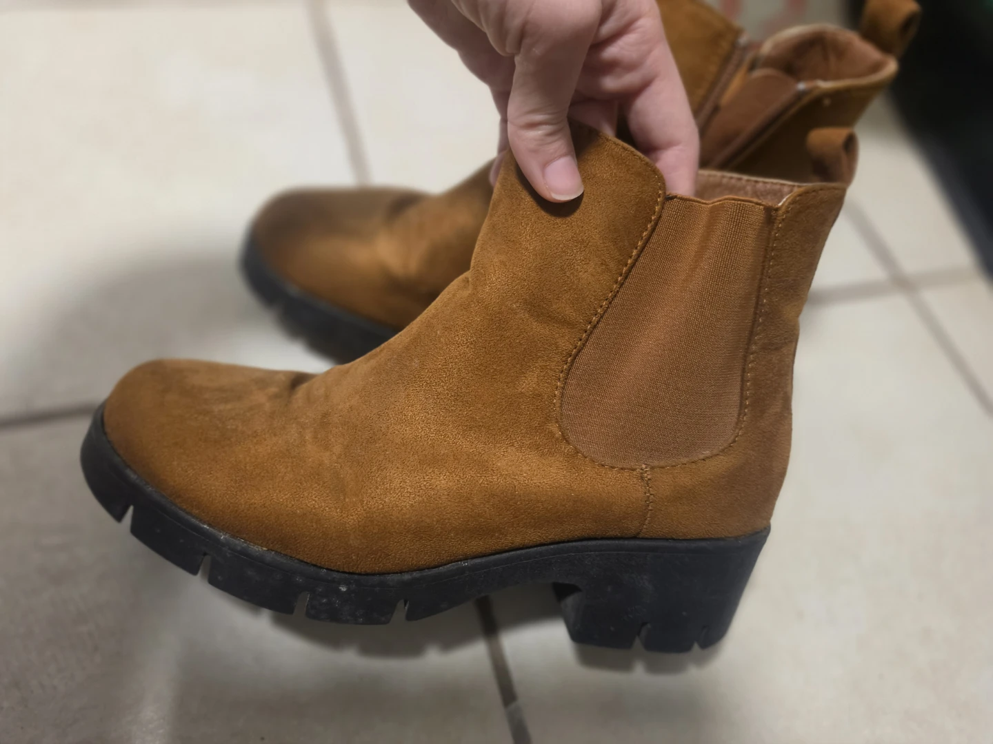 Women's Suede Chelsea Boots - Size EU 38 - photo 2