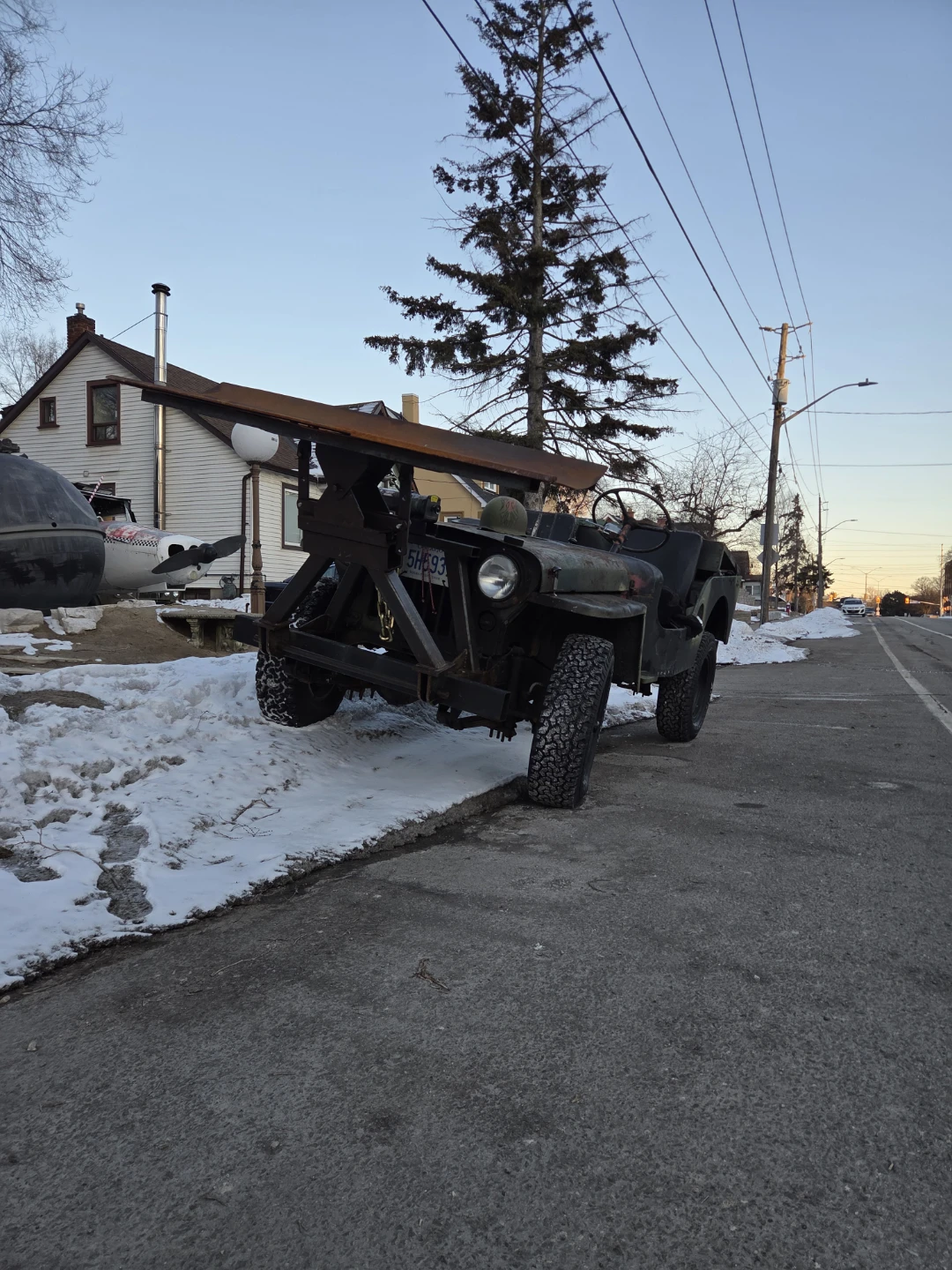 Modified Jeep with Snow Plow and Rack - photo 2