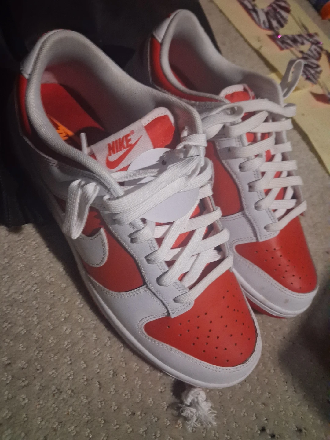 Nike Dunk Low White Orange Sneakers