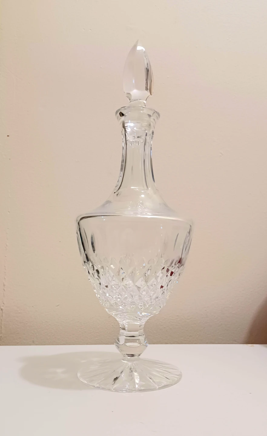 Vtg Saint-Louis Crystal Tommy Wine Decanter