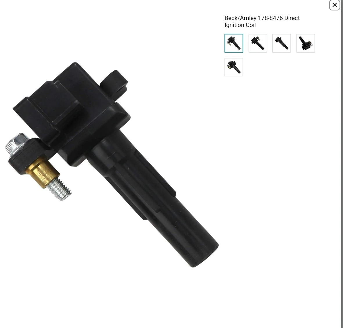 Beck/Arnley 178-8476 Direct Ignition Coil