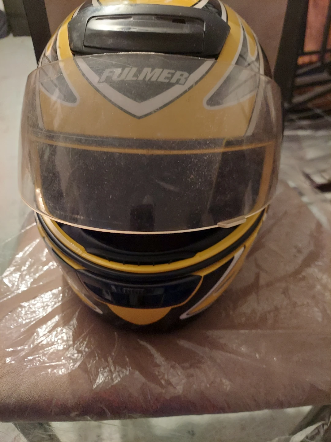 Fulmer Motorcycle Helmet Yellow/Black