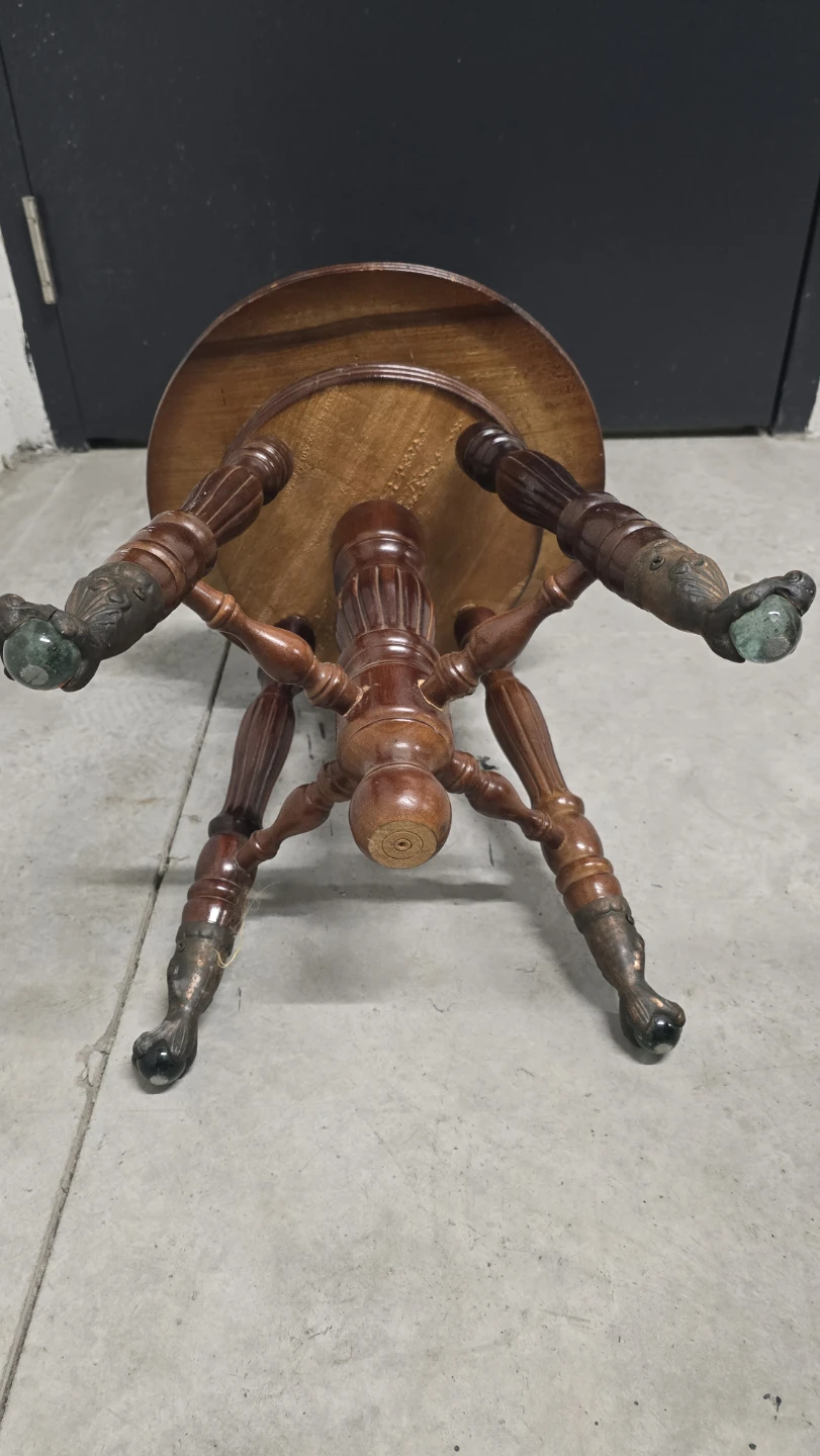 Antique Wooden Piano Stool - photo 3